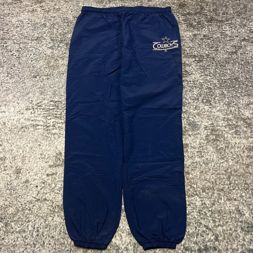 Vintage Dallas Cowboys Windbreaker‎ Track Pants Mens 34" Blue NFL 90s USA